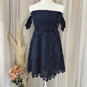 Off the shoulder mini dress